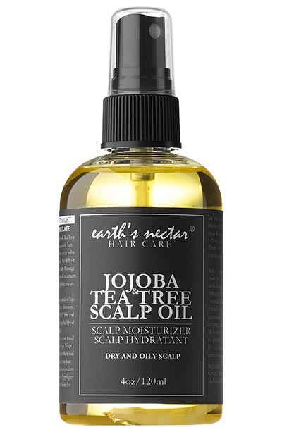 Best Hair Growth Products: Earth’s Nectar Jojoba & Tea Tree Scalp Oil
