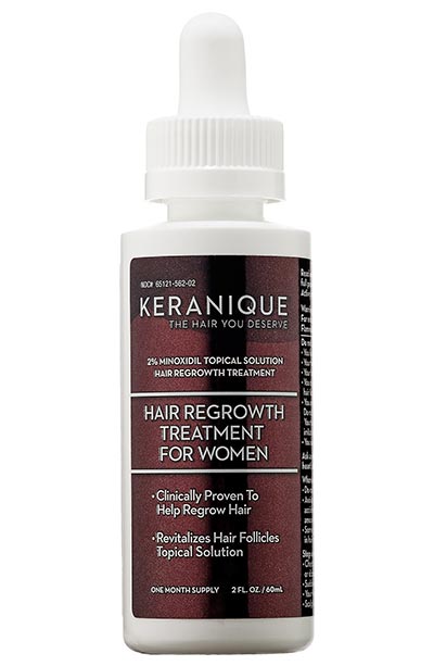 Best Hair Growth Products: Keranique Hair Regrowth Treatment Dropper with 2% Minoxidil