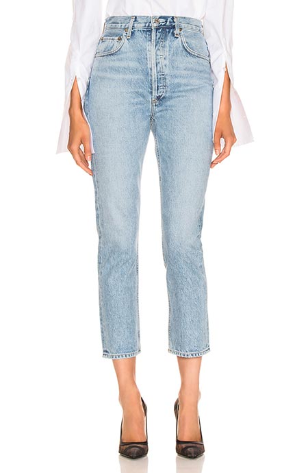 Best High Waisted Jeans: Agolde Riley Straight High Waisted Jeans