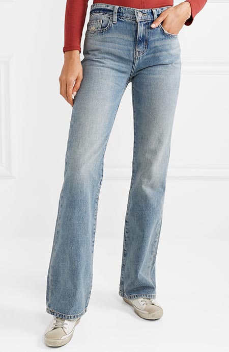 Best High Waisted Jeans: Current/Elliott The Jarvis Flared High Waisted Jeans