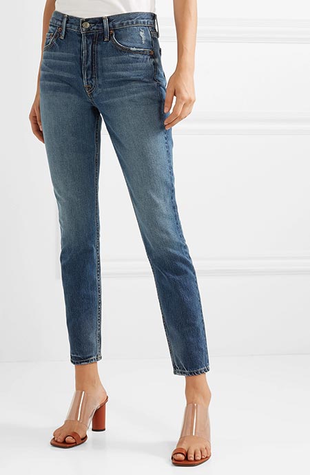 Best High Waisted Jeans: GRLFRND Karolina Dark-Wash High Waisted Jeans