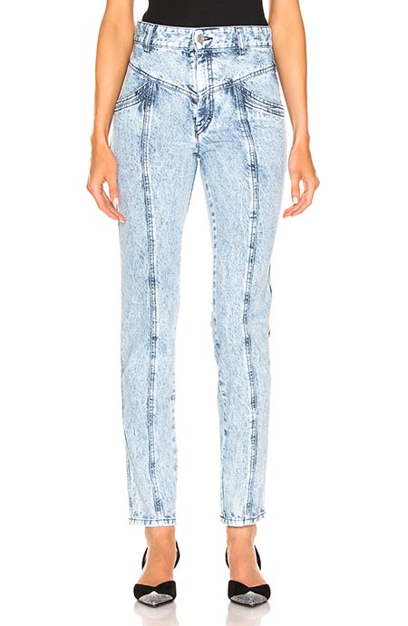 Best High Waisted Jeans: Isabel Marant Acid-Wash High Waisted Jeans