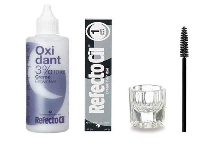 Best Eyelash Tinting Kits & Tools: RefectoCil Pure Black Cream Hair Dye and Creme Oxidant