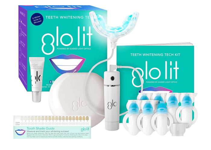 Best Teeth Whitening Kits, Strips & Pens: Glo Science Glo Lit Teeth Whitening Tech Kit