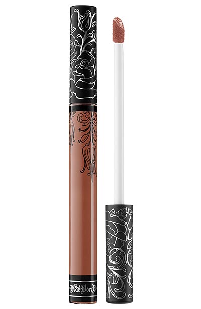 Best Nude Lipsticks for Skin Tones: Kat Von D Liquid Nude Lipstick in Bow N Arrow