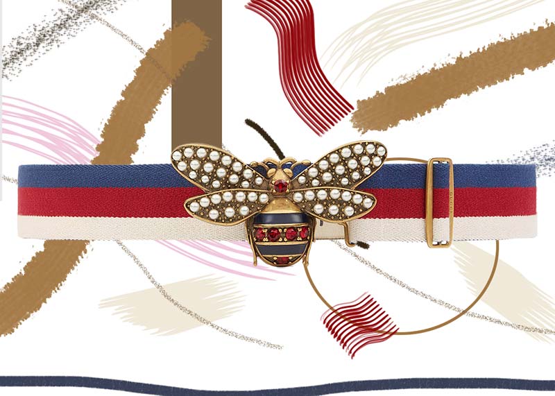Best Gucci Belts for Women of All Time: Gucci (Sylvie) Web Belt with Bee