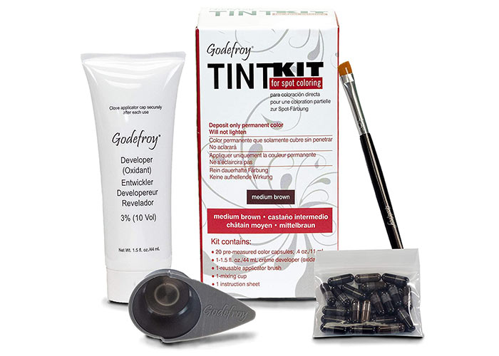 Best Eyebrow Dye Kits: Godefroy Professional Hair Color Tint Kit in Medium Brown
