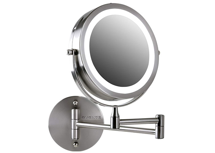 Best Makeup Mirrors with Lights: Ovente Wall Mounted Vanity Makeup Mirror