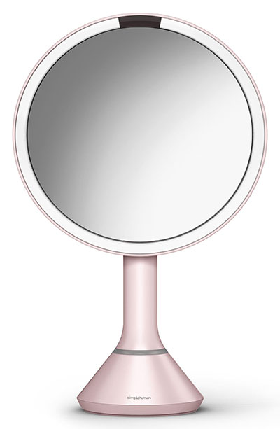 Best Makeup Mirrors with Lights: Simplehuman Eight Inch Sensor Makeup Mirror with Brightness Control
