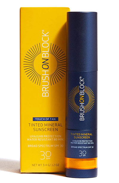Best Powder Sunscreen: Brush on Block Mineral Face Sunscreen Powder Broad Spectrum SPF 30