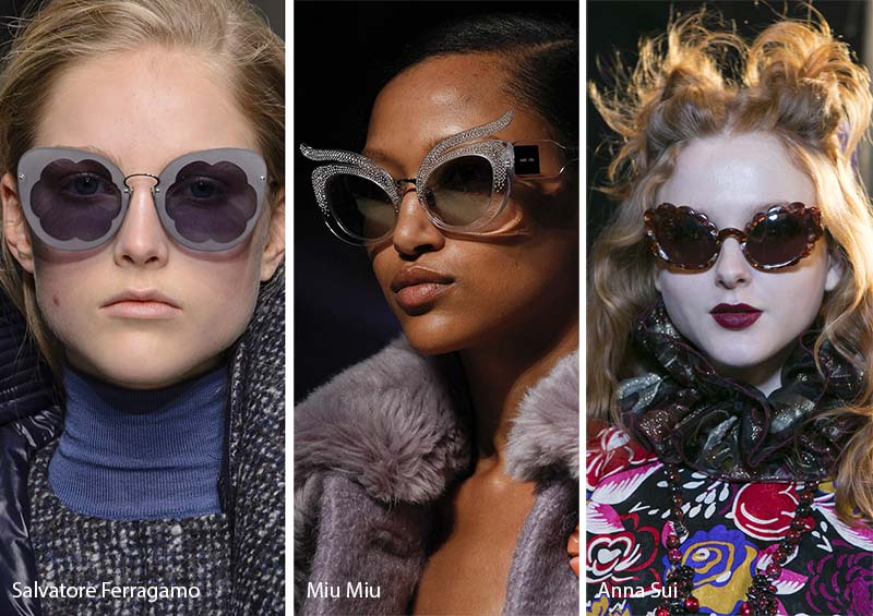 Fall/ Winter 2017-2018 Sunglasses Trends: Funky Cat Eye Sunglasses