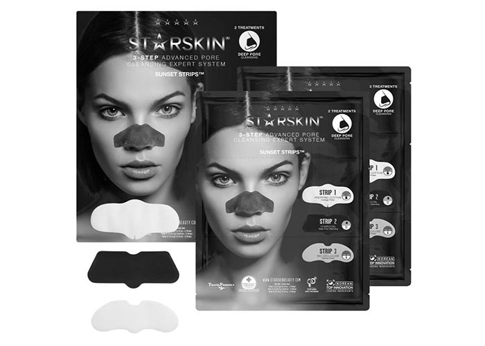 Best Pore Strips/ Nose Strips: Starskin Sunset Strips 3-Step Advanced Pore Cleansing System
