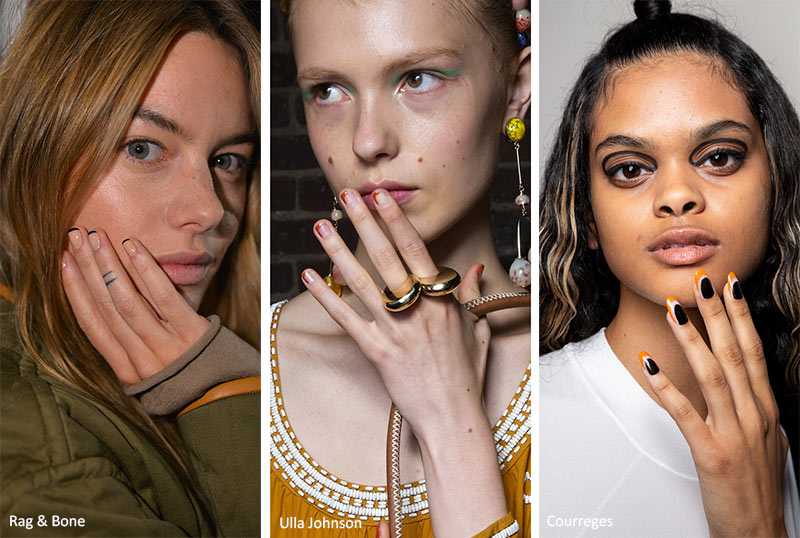 Spring/ Summer 2020 Nail Trends: Off-Kilter French Manicure