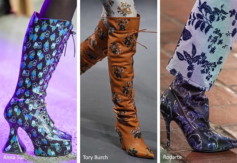 Fall/ Winter 2020-2021 Shoe Trends: Floral Boots
