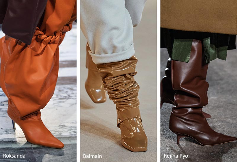 Fall/ Winter 2020-2021 Shoe Trends: Wrinkled Shaft Boots