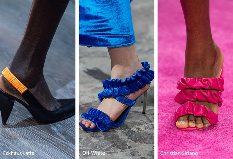 Fall/ Winter 2020-2021 Shoe Trends: Ruched Heels