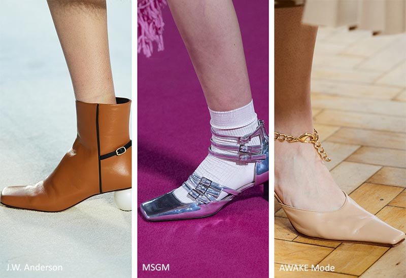 Fall/ Winter 2020-2021 Shoe Trends: Square-Toe Shoes & Boots