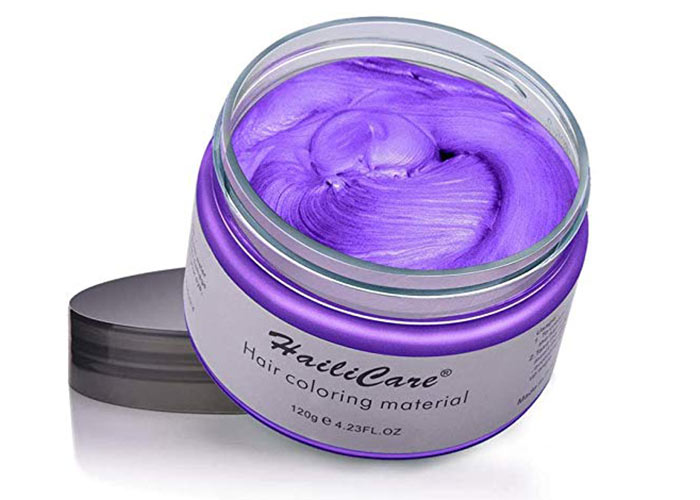 Best Temporary Hair Color Dyes: Hailicare Purple Temporary Hair Dye Wax