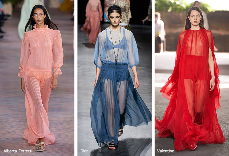 Spring/ Summer 2021 Fashion Trends: See-Through Maxi Dresses