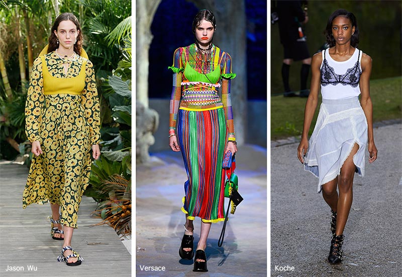 Spring/ Summer 2021 Fashion Trends: Bras over Dresses