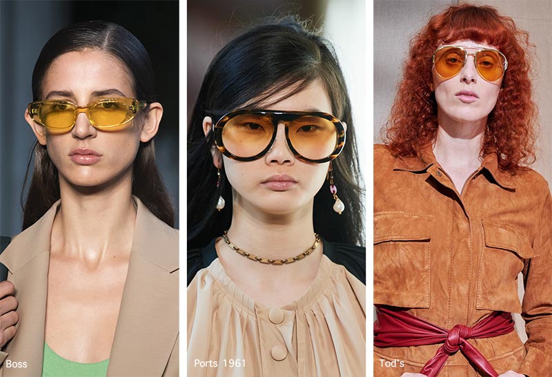 Spring/ Summer 2021 Sunglasses Trends: Sunglasses with Yellow Lenses