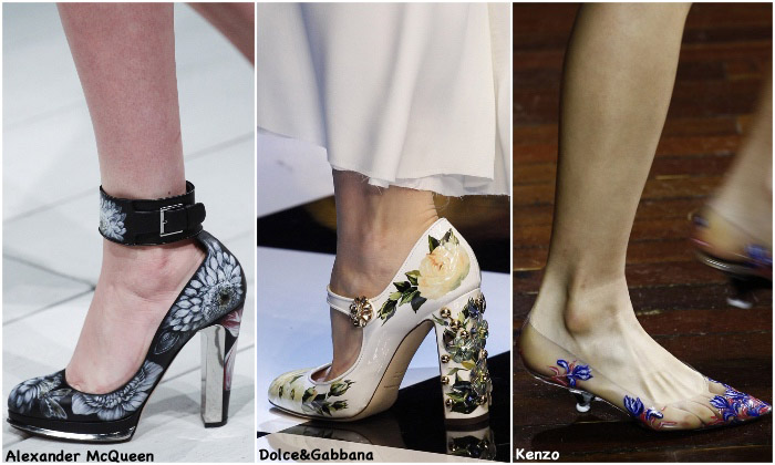 Fall 2016 Shoe Trends - Painted Flowers