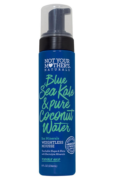 Best Hair Mousse Products: Not Your Mother’s Blue Sea Kale & Pure Coconut Water Sea Minerals Weightless Mousse
