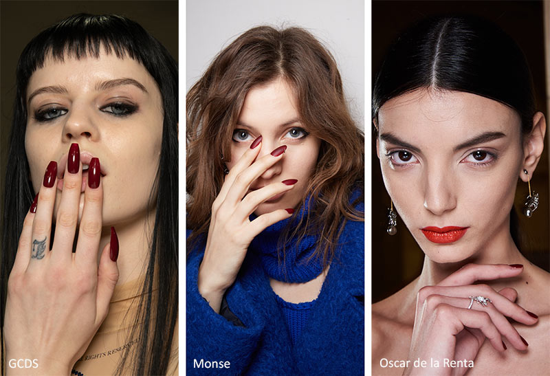 Fall/ Winter 2020-2021 Nail Trends: Red & Burgundy