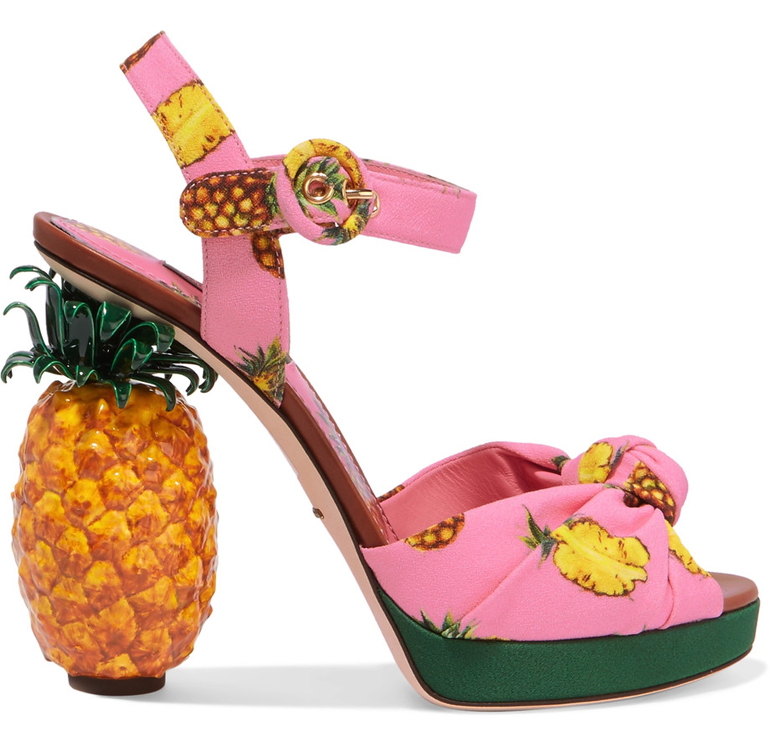 Pineapple Shoes Dolce&Gabbana heels Spring 2017
