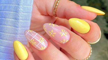 60 ideas to innovate the appearance of your nails with yellow enamel