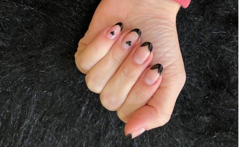50 photos of nails with black francesinha for stylish hands