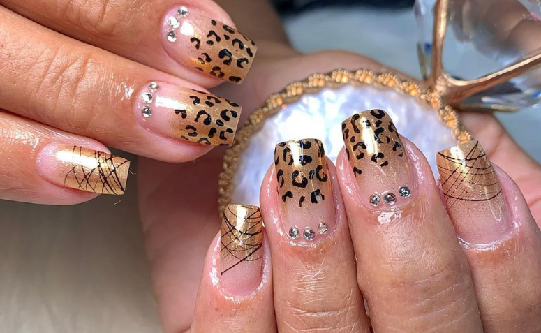 60 leopard nail options to play in this trend