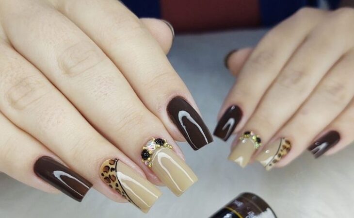 brown nails 25