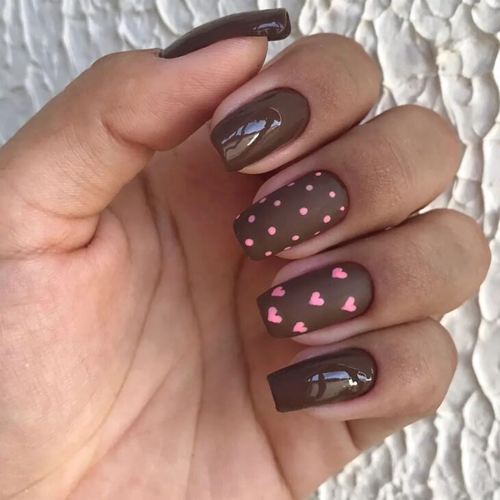 brown nails 41
