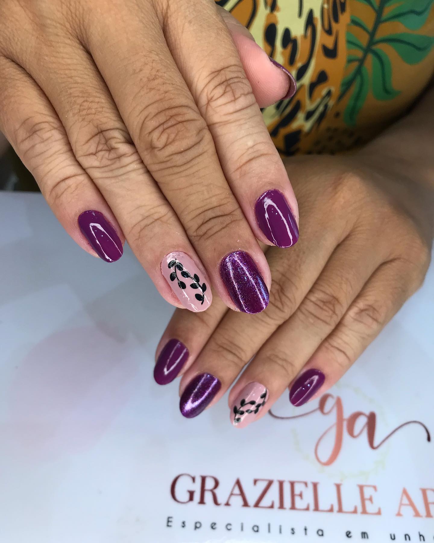 purple nail polish 55